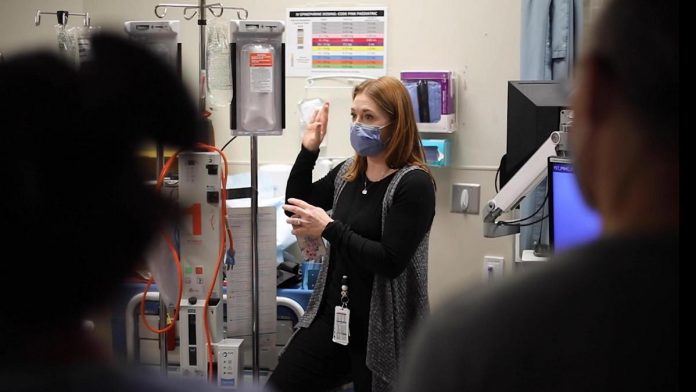 A new state-of-the-art simulation mannequin at the Emergency Department of Peterborough Regional Health Centre (PRHC) will enhance existing training of healthcare professionals by providing a more realistic patient that responds with real-time feedback, allowing the Emergency Department team to remain immersed in the emergency scenario playing out in the simulation. (Photo courtesy of PRHC Foundation)