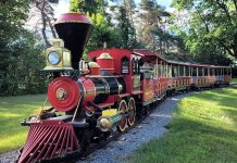 Established in 1974 by James Hamilton, the miniature train ride at Riverview Park and Zoo in Peterborough features a miniature replica of an 1860 locomotive. With 10,000 to 60,000 riders each season, the miniature train ride is an important source of revenue for Canada's only free-admission accredited zoo. (Photo: Riverview Park and Zoo)