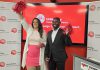 The United Way Peterborough & District's incoming campaign chair Tiffany Arcari with the non-profit organization's newly appointed CEO Jason Seguya during an announcement of her appointment at the United Way's office on July 15, 2026. (Photo: Jeannine Taylor / kawarthaNOW)