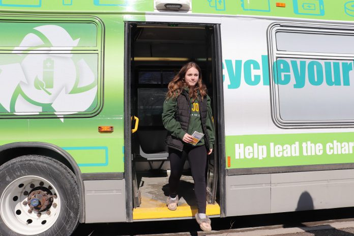 The City of Peterborough is piloting its new youth transit pass program, which provides complimentary access to Peterborough Transit for youth aged 13 to 18 after school, on weekends and holidays, and during school breaks. (Photo: Jessica Todd / GreenUP) The City of Peterborough is piloting its new youth transit pass program, which provides complimentary access to Peterborough Transit for youth aged 13 to 18 after school, on weekends and holidays, and during school breaks. (Photo: Jessica Todd / GreenUP)