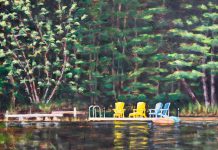 "Here Comes the Sun" by Barbara Miszkiel, one of 27 artists participating in the 2026 Apsley Autumn Studio Tour being held at artists' studios across North Kawartha Township from 10 a.m. to 5 p.m. on Friday, September 19 and Saturday, September 20. The self-guided, juried tour features nine studios where artists will display and sell their work, connect with visitors and share their creative process, and lead demonstrations. (Photo courtesy of Apsley Autumn Studio Tour)