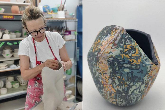 Nina Sampaleanu (Encaustics & Ceramics, Studio D)