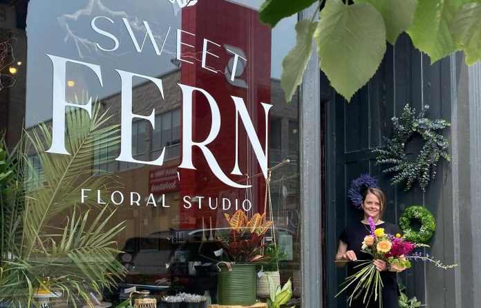 In October 2026, Angela McDonald's Sweet Fern Floral Studio will move from its current location at 387 Water Street in downtown Peterborough to a larger space at 208 Charlotte Street, where her parents once operated a flower shop for 22 years. (Photo: Sweet Fern Floral Studio)