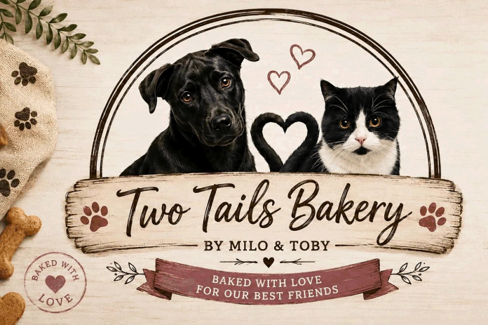 Peterborough entrepreneur Nicole Grady's Two Tails Bakery is a home-based business producing small-batch dog and cat treats using simple, wholesome ingredients. (Graphic: Two Tails Bakery)