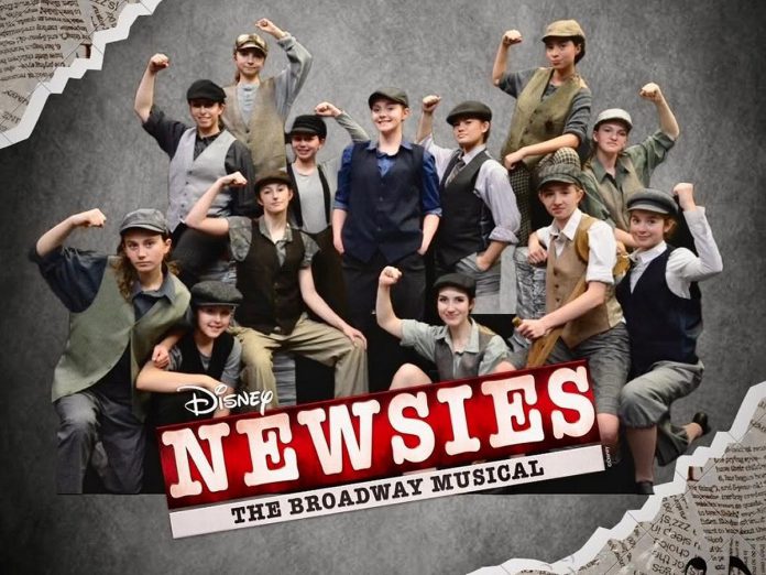 Presented by the Orillia-based young people's theatre school Duck Soup Productions, "Newsies The Broadway Musical" runs for three performanes on August 15 and 16, 2026 at FLATO Academy Theatre in Lindsay. (Photo: Duck Soup Productions)