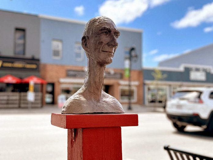 Artist Rosalinde Baumgartner's sculpture "Hans" was stolen from the Downtown Sculpture Exhibition in Fenelon Falls on August 23, 2026. The Fenelon Arts Committee is asking for the public's help in recovering the sculpture, which is valued at $2,000. (Photo: Fenelon Arts Committee) Artist Rosalinde Baumgartner's sculpture "Hans" was stolen from the Downtown Sculpture Exhibition in Fenelon Falls on August 23, 2026. The Fenelon Arts Committee is asking for the public's help in recovering the sculpture, which is valued at $2,000. (Photo: Fenelon Arts Committee)
