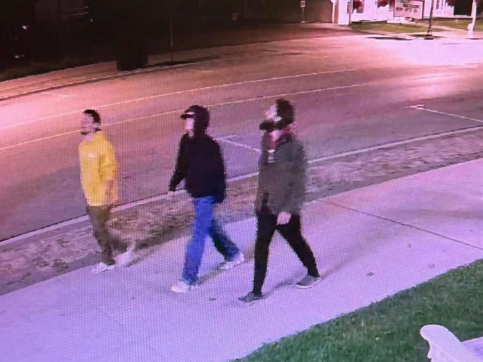 City of Kawartha Lakes Ontario Provincial Police (OPP) have released a photo taken on August 24, 2026 of three persons of interest in connection with the theft. (Photo: OPP)