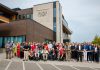 Northumberland County officials, residents, families, staff, project partners, and community representatives gathered for a grand opening ceremony of the new Golden Plough Lodge long-term care home in Cobourg on August 20, 2026. (Photo courtesy of Northumberland County)