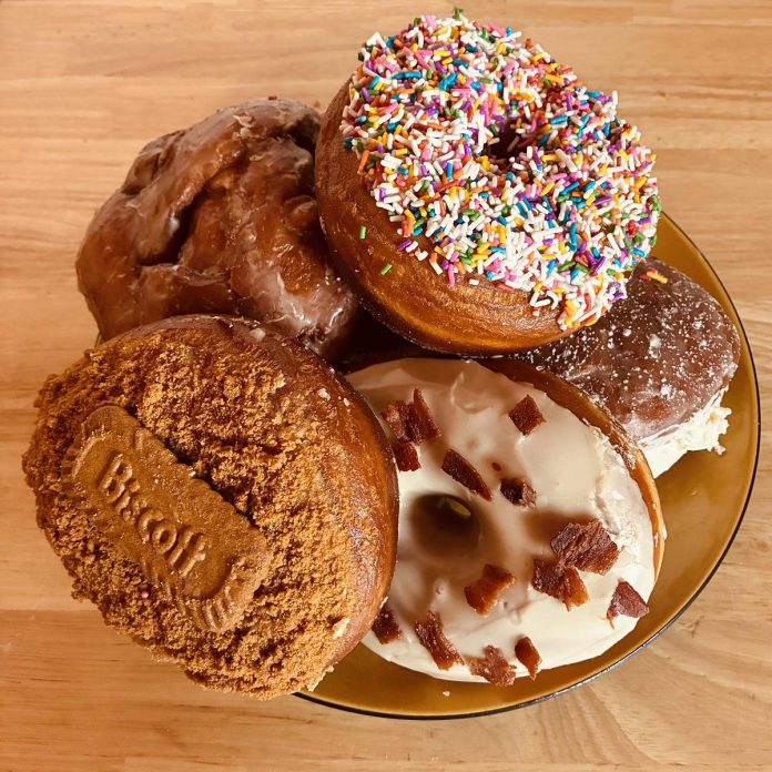What was formerly Kawartha Sweets and Eats in Douro-Dummer is turning into Brioche Bakery under new owner Jeremey Riel, who has been crafting the bakery's doughnuts for years. As a trained pastry chef, his vision is to begin baking and selling French pastries like croissants, pain au chocolat, and eclairs. Under the new direction, Brioche Bakery still serves butter tarts from the Kawartha Butter Tart Factory. (Photo courtesy of Brioche Bakery)
