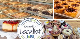 This edition of kawarthaNOW's "Kawartha Localist" editorial series features favourite bakeries and bake shops in the Kawarthas, including in Downeyville, Peterborough, Douro-Dummer, Millbrook, Bancroft, Roseneath, Haliburton County, and Bailieboro. (kawarthaNOW collage)