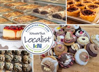 This edition of kawarthaNOW's "Kawartha Localist" editorial series features favourite bakeries and bake shops in the Kawarthas, including in Downeyville, Peterborough, Douro-Dummer, Millbrook, Bancroft, Roseneath, Haliburton County, and Bailieboro. (kawarthaNOW collage)