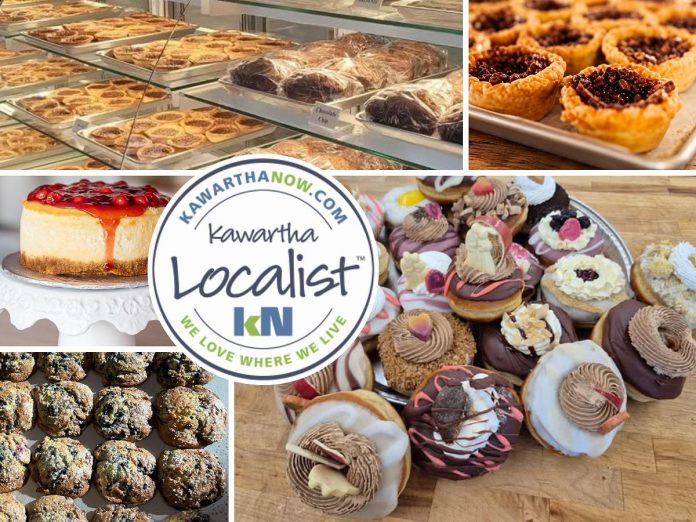 This edition of kawarthaNOW's "Kawartha Localist" editorial series features favourite bakeries and bake shops in the Kawarthas, including in Downeyville, Peterborough, Douro-Dummer, Millbrook, Bancroft, Roseneath, Haliburton County, and Bailieboro. (kawarthaNOW collage)
