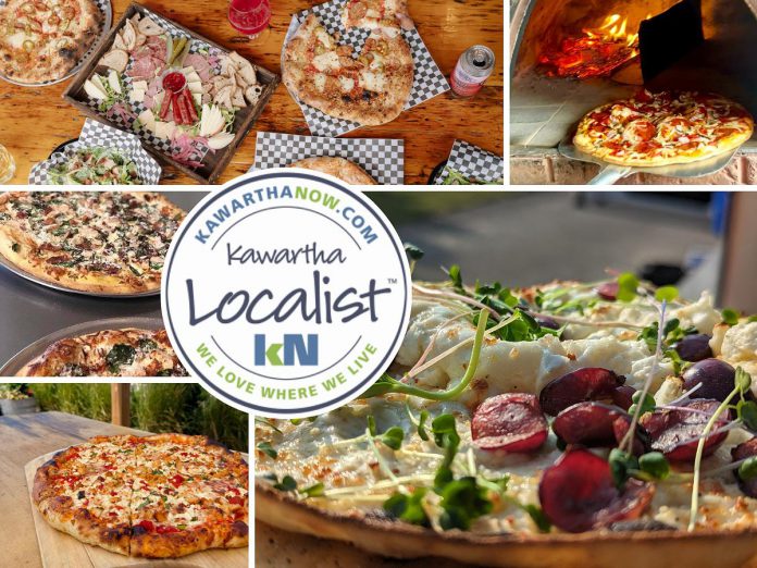 This edition of kawarthaNOW's "Kawartha Localist" editorial series features favourite pizza joints in the Kawarthas as selected by our readers, including in Lindsay, Peterborough, Haliburton, Bailieboro, Buckhorn, Coe Hill, Millbrook, Port Hope, and Minden. (kawarthaNOW collage)