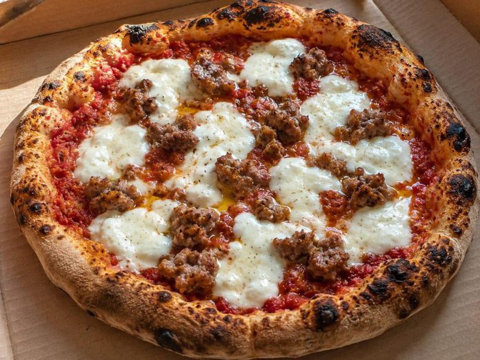 The pizza recipe at The Barn Chefs in Coe Hill has been passed down through generations of chefs. Today, the natural dough takes up to a week to ferment, then is topped with handmade sauce and cheese made in house. The Barn Chefs takes limited pizza orders on Saturdays between the May long weekend and Thanksgiving. (Photo courtesy of The Barn Chefs)