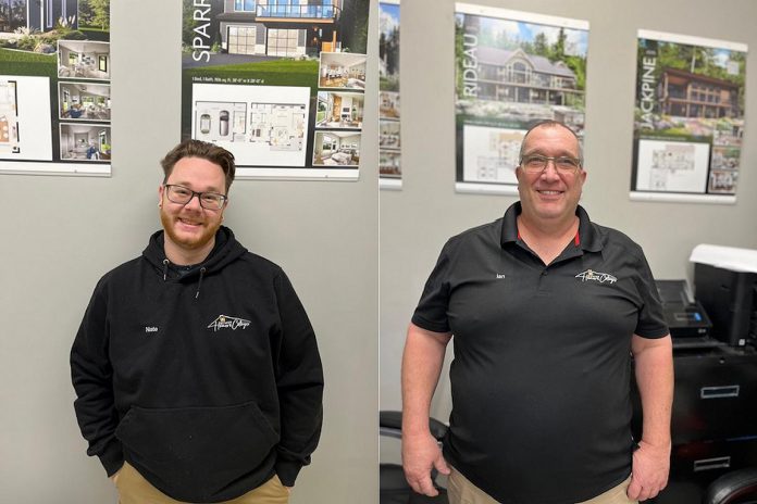 Nate Baldwin and Ian Nichols are local consultants with Merrett Home Hardware Building Centre's Beaver Homes & Cottages program who have expertise in construction estimating, design, and more. (Photos courtesy of Merrett Home Hardware Building Centre)