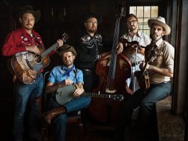 The Peterborough Folk Festival takes place this weekend, with The Pig's Ear Tavern in downtown Peterborough hosting a free-admission concert on Friday night with Yukon-based hillbilly music band The Lucky Ones (pictured, featuring Peterborough's own Ryan West on mandolin and vocals) with opener JJ Swinn, and an official festival after party on Saturday night with Jeanne Truax and The Jet Airliners and the festival's 2026 Emerging Artist Tristan Konkle. (Photo: Max Power)