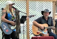 Tami J. Wilde and Mark Edwards are two of the five local artists who will be performing at "In Your Own Words" at 100 Acre Brewing Co. in Peterborough on Sunday afternoon in support of the Peterborough Musicians Benevolent Association (PMBA), along with John Bright, K.C. Carter, and Joanna Bronson. A ticketed song-writing seminar with lyric coach Phil Manning takes place before the live music event. (Photo: Mark Edwards / Facebook)
