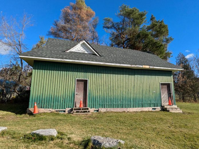 During the Open Doors event hosted by the City of Kawartha Lakes on September 13, 2026, the Omemee & District Lions Club is inviting the public to view the inside of the historic Omemee train station and to learn more about project to restore the station. After being located near the now-closed Lady Eaton Elementary School and used as a storage shed for 60 years, the station will be moved to Omemee Beach Park as part of the restoration project. (Photo courtesy of Omemee & District Lions Club)