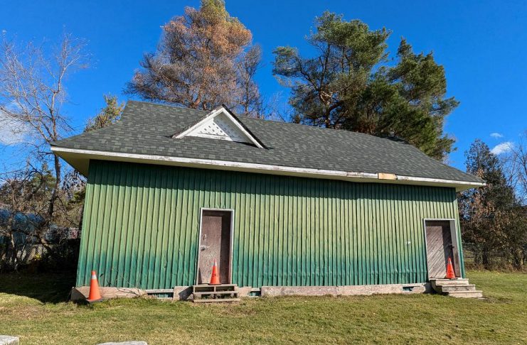 Omemee Lions Club secures new location for village’s historic train station as next step in restoration project During the Open Doors event hosted by the City of Kawartha Lakes on September 13, 2026, the Omemee & District Lions Club is inviting the public to view the inside of the historic Omemee train station and to learn more about project to restore the station. After being located near the now-closed Lady Eaton Elementary School and used as a storage shed for 60 years, the station will be moved to Omemee Beach Park as part of the restoration project. (Photo courtesy of Omemee & District Lions Club)