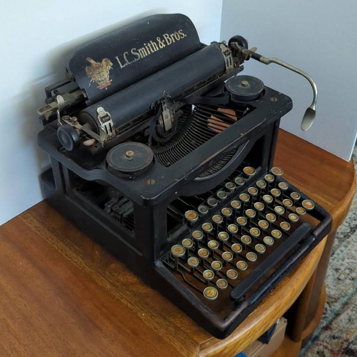 Since launching the Omemee train station restoration project, the Omemee & District Lions Club has been gifted several related artifacts, including a typewriter used by the final stationmaster that has been donated by his 97-year-old daughter. (Photo courtesy of Omemee & District Lions Club)