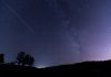 A Perseid meteor in Northern California on August 12, 2015. (Photo: Wilson Lam / Flickr)