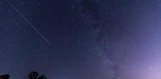 Perseid meteor shower and partial solar eclipse on Wednesday offer a double feature for Kawarthas stargazers A Perseid meteor in Northern California on August 12, 2015. (Photo: Wilson Lam / Flickr)
