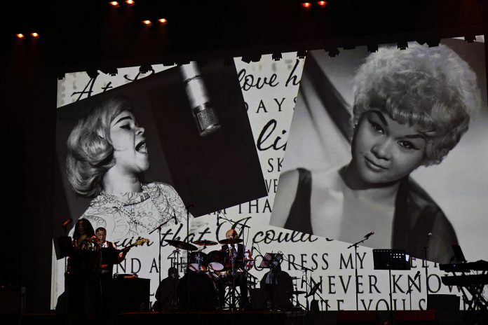 "Reign: The Queens of Blues, Soul and Rock 'n Roll" at FLATO Academy Theatre in Lindsay on September 5, 2026 is a biographical concert showcasing a century of anthems popularized by Black female artists who revolutionized the music industry, including legendary American singer Etta James, whose powerful and earthy voice bridged rhythm and blues, rock and roll, and soul over a six-decade career. Best known for her 1960 signature hit "At Last," she overcame personal struggles and addiction to earn six Grammy Awards as well as induction into the Rock and Roll Hall of Fame. (Photo courtesy of Royal Tribute Productions)
