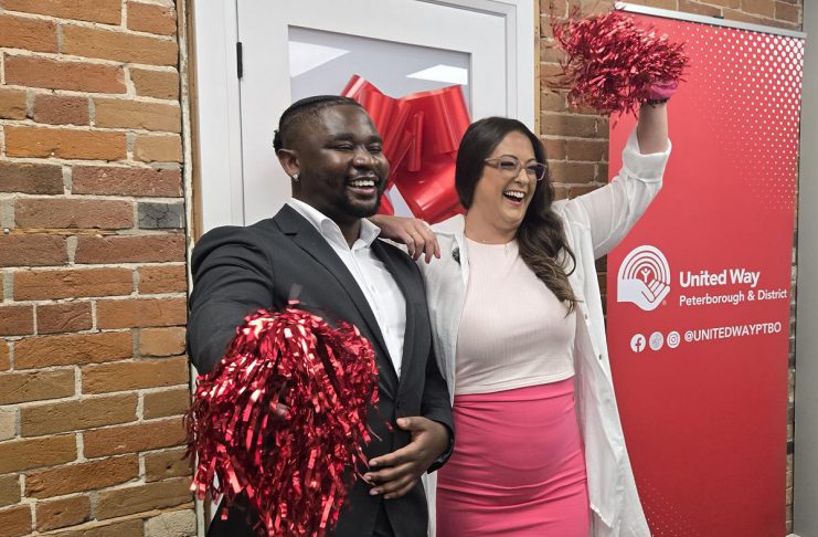 United Way Peterborough & District celebrates milestone year of fundraising and community investment United Way Peterborough & District's new CEO Jason Seguya with Tiffany Arcari during the announcement of Arcari as the 2026-27 campaign cabinet chair on July 15, 2026. (Photo: Jeannine Taylor / kawarthaNOW)