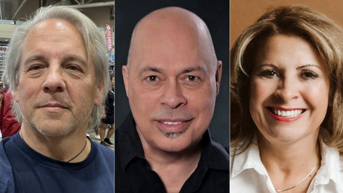 4th Line Theatre's Salon Reading Series will feature staged readings of works by acclaimed playwrights Drew Hayden Taylor and Brad Fraser, along with 4th Line's own managing artistic director Kim Blackwell, in different local homes on October 15, November 11, and January 14. (kawarthaNOW collage)
