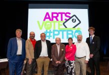 Peterborough mayoral candidates affirm their commitment to champion municipal support for the city’s arts community Peterborough mayoral candidates Michael Eamon, Rob Hailman, Neil Morton, Keith Riel, Rebecca Schillemat, Brian Lumsden, and Jacob Méthot on stage at Market Hall Performing Arts Centre for ArtsVote 2026, hosted by the Electric City Culture Council (EC3) on Wednesday, September 23. (Photo: Jordan Lyall / kawarthaNOW)