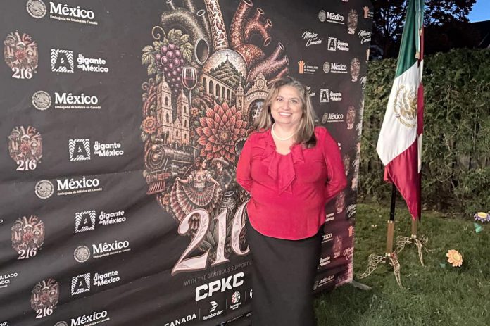 Sandra Arciniega, founder and owner of La Hacienda restaurant in downtown Peterborough, in Ottawa where La Hacienda received the Sello M award from Mexico's Ministry of Foreign Affairs and the Mexican Academy of Gastronomy for authentic Mexican cuisine abroad. (Photo: La Hacienda / Instagram)