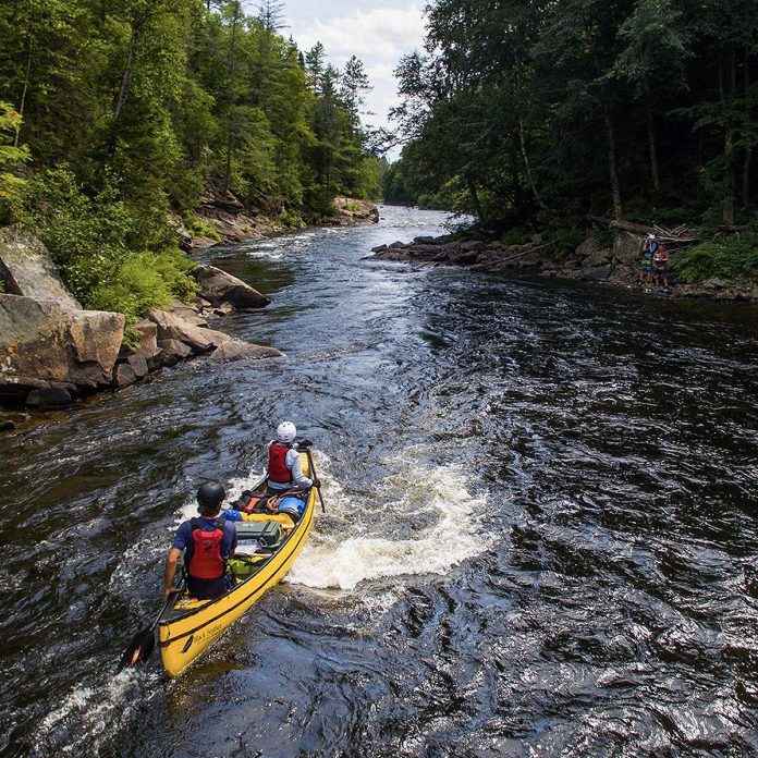 One of the silent auction items during the Lakeside Gala auction at The Canadian Canoe Museum on October 3, 2026 is a five-day guided getaway from Black Feather of The Noire, a Quebec whitewater river flowing from below La Vérendrye Wildlife Reserve, south to the Ottawa River near Pembroke. (Photo courtesy of Black Feather)