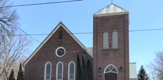 The historic Christ Church on King Street East in Omemee closed in early 2022 after serving the community for 186 years, and was later sold. The Omemee Food Bank, which operated out of the church for many years, moved to Omemee Baptist Church. (Photo: Omemee Food Bank / Facebook)
