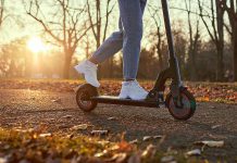 An electric kick-scooter, commonly called an e-scooter. (Stock photo)