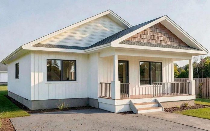 For its Women Build '26 event from September 21 to 24, Habitat for Humanity Peterborough & Kawarthas Region (Habitat PKR) is inviting company teams and individuals to help build three single-storey three-bedroom homes in Norwood. While the event aims to create more opportunities for women to learn construction skills in a supportive and inclusive environment, everyone is welcome to participate regardless of gender or gender identity. (Rendering: Marshall Design Studio)