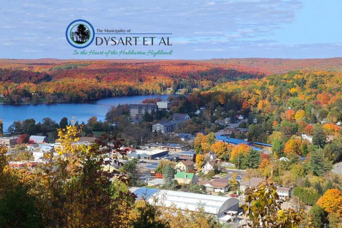 Located in central Haliburton County, the United Townships of Dysart, Dudley, Harcourt, Guilford, Harburn, Bruton, Havelock, Eyre and Clyde — commonly known as the Municipality of Dysart et al — is a rural municipality with a population of around 7,200 permanent residents and over 20,000 seasonal residents. The municipality's largest community is the village of Haliburton, with other smaller communities including Donald, Eagle Lake, Fort Irwin, Goulds, Harburn, Harcourt, Kennisis Lake, and West Guilford. (Photo: Municipality of Dysart et al)
