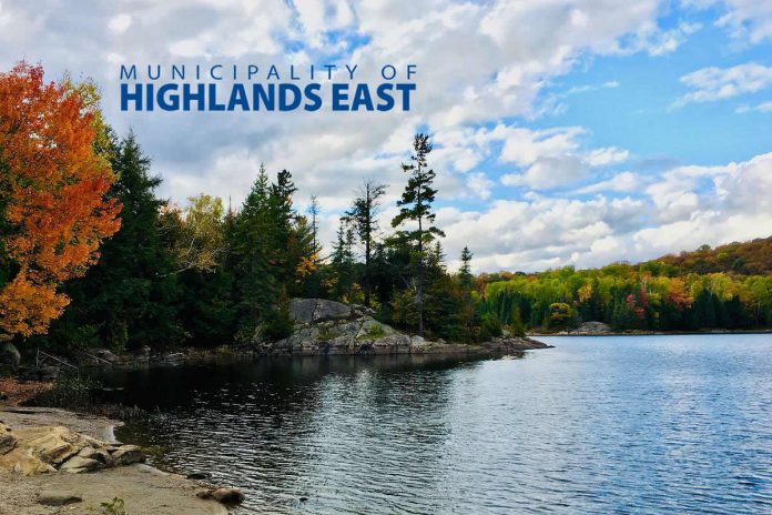 Located in southeastern Haliburton County, the Municipality of Highlands East is a rural municipality with a population of around 2,700 permanent residents and around 13,000 seasonal residents. Communities in Highlands East include the hamlets of Cardiff, Highland Grove, Wilberforce, Tory Hill, and Gooderham. (Photo: Municipality of Highlands East)