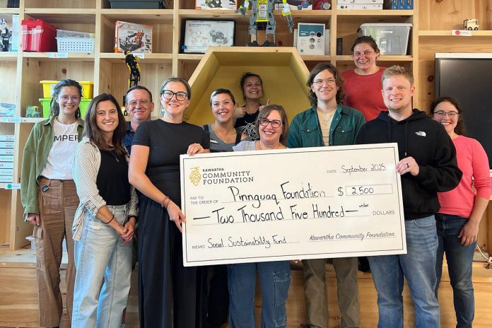 Pinnguaq Foundation in Lindsay is one of 14 community projects receiving a total of $67,500 in funding from Kawartha Community Foundation's Social Sustainability Fund for 2026. The non-profit educational organization is receiving a $2,500 grant for STEAM Discovery Days, a free drop-in weekend program in downtown Lindsay that engages children and youth in hands-on science, technology, engineering, arts, and math activities. Pinnguaq Foundation also received a $2,500 grant for STEAM Discovery Days in 2025 (pictured) during the inaugural year of the Social Sustainability Fund. (Photo: Kawartha Community Foundation)