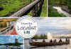 This edition of kawarthaNOW's "Kawartha Localist" editorial series features end-of-summer bucket list across the Kawarthas, including Silent Lake Provincial Park, The Canadian Canoe Museum, the Ranney Gorge Suspension Bridge, Ganaraska Forest, Algonquin Provincial Park's South Gate, Sanctuary Flower Fields, The Gut, Haliburton Sculpture Forest, Doube's Trestle Bridge, Liftlock Cruises, and more. (kawarthaNOW collage)