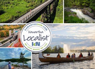 Kawartha Localist: Your end-of-summer bucket list This edition of kawarthaNOW's "Kawartha Localist" editorial series features end-of-summer bucket list across the Kawarthas, including Silent Lake Provincial Park, The Canadian Canoe Museum, the Ranney Gorge Suspension Bridge, Ganaraska Forest, Algonquin Provincial Park's South Gate, Sanctuary Flower Fields, The Gut, Haliburton Sculpture Forest, Doube's Trestle Bridge, Liftlock Cruises, and more. (kawarthaNOW collage)