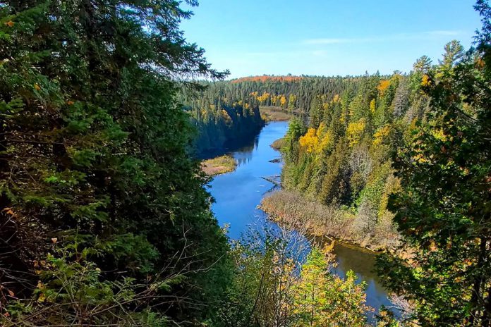 One of the best places to see the changing fall foliage in Peterborough County is at the Warsaw Caves Conservation Area and Campground in the Township of Douro-Dummer. Along the five-kilometre lookout trail, you'll see potholes and kettles and hear the disappearing river. The trail also featured the historic caves for which the conservation area is named. (Photo: Otonabee Conservation)