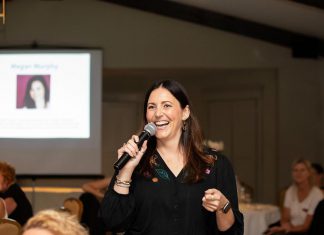 Know Your Locals: Megan Murphy helps people find the heartbeat of their story Megan Murphy at the Women's Business Network of Peterborough on September 2, 2026 at Elmhirst's Resort in Keene where she spoke about storytelling. As a performer, filmmaker, playwright, director, writer, radio host, emcee, and storyteller, Megan can help people, businesses, and organizations discover and tell their own stories in an authentic way. She is available for hire as a professional emcee, keynote speaker, ideation consultant, branded documentary filmmaker, leader of story-mining workshops, and more. (Photo: Jordan Lyall Photography)