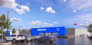 A conceptual rendering of the 142,000-square-foot Walmart Supercentre that will anchor a new SmartCentres development in Lindsay. (Graphic: Walmart Canada)