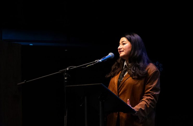 ONWARD puts women’s economic security centre stage at September 22 event at Peterborough’s Market Hall Maryam Monsef of ONWARD speaking at the "A Conversation About The Status of Women In Our Community" event at Market Hall Performing Arts Centre in downtown Peterborough on March 31, 2026. On Tuesday, September 22, ONWARD will be hosting "Women & Money" at the Market Hall. Focused on the barriers women face when it comes to economic security, the event will include panel discussions featuring women entrepreneurs, dignitaries, and community leaders as well as networking opportunities. (Photo: Jordan Lyall / kawarthaNOW)