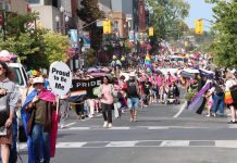Peterborough-Nogojiwanong Pride Week runs from September 18 to 27, 2026. The week culminates with the Pride Parade, pictured here in 2024, which takes place this year on September 26 and will be followed by the popular "Pride in the Park" event in Millennium Park. (Photo courtesy of Sean Bruce)