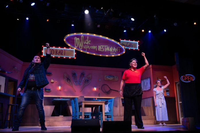 The musical "Rez Gas" by Cale Crowe and Genevieve Adam premiered at the Capitol Theatre in Port Hope for an 18-performance run from August 22 to September 7, 2025. (Photo: Sam Moffatt)
