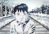 "The Secret Path," written and directed by the late Gord Downie with illustrations by Jeff Lemire, tells the story of 12-year-old Chanie Wenjack who died 60 years ago while trying to walk 600 kilometres to his northwestern Ontario home after fleeing a residential school in Kenora. (Illustration: Jeff Lemire)