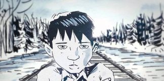 "The Secret Path," written and directed by the late Gord Downie with illustrations by Jeff Lemire, tells the story of 12-year-old Chanie Wenjack who died 60 years ago while trying to walk 600 kilometres to his northwestern Ontario home after fleeing a residential school in Kenora. (Illustration: Jeff Lemire)