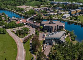 Watermain break closes Trent University’s Symons Campus in Peterborough through September 27 Symons Campus at Trent University in Peterborough. (Photo: Trent University)