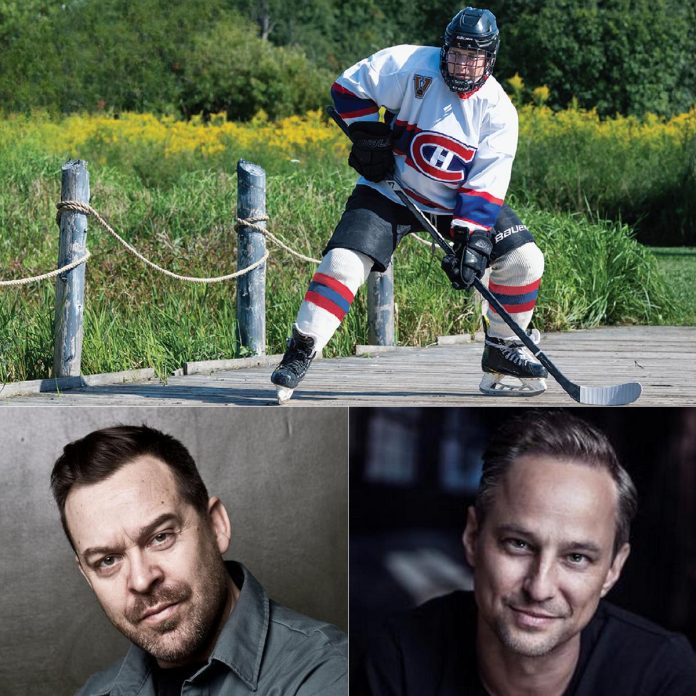 4th Line Theatre's 35th anniversary season will open with the world premiere of the hockey comedy "Waiting for Gainey" by Paul Braunstein and Courtenay Stevens from June 29 to July 24, 2027. The play follows young minor hockey players as they chase their dreams of making the big leagues and the parents willing to make sacrifices to help them get there. (kawarthaNOW collage of photos supplied by 4th Line Theatre)